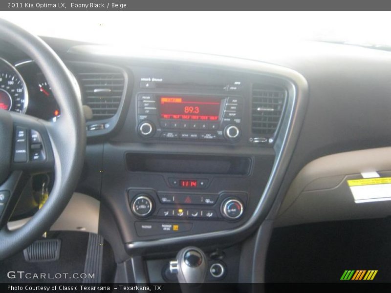 Ebony Black / Beige 2011 Kia Optima LX