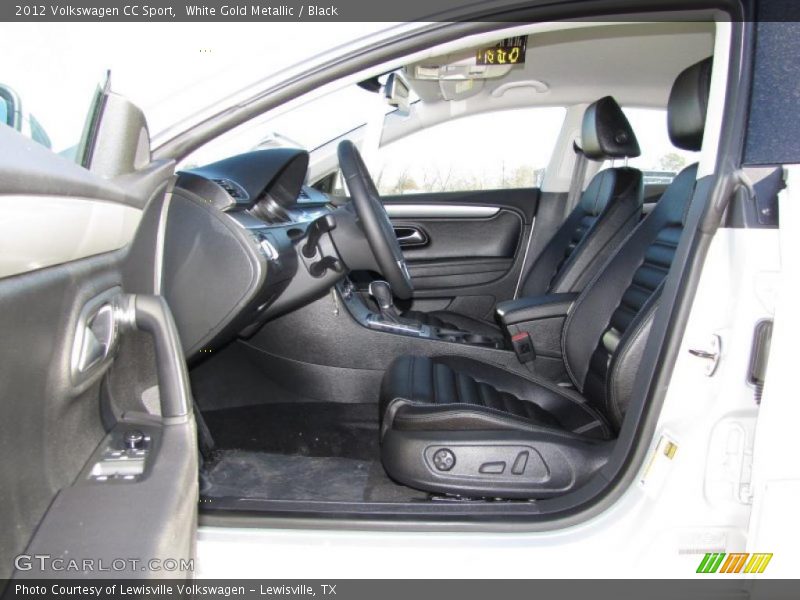 White Gold Metallic / Black 2012 Volkswagen CC Sport
