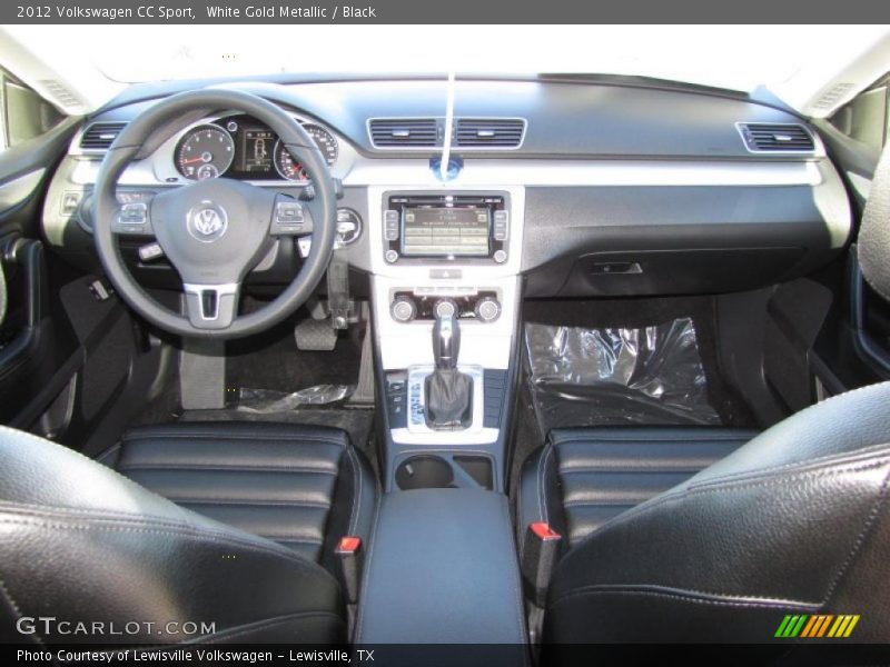 White Gold Metallic / Black 2012 Volkswagen CC Sport
