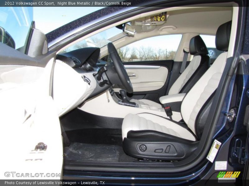 Night Blue Metallic / Black/Cornsilk Beige 2012 Volkswagen CC Sport
