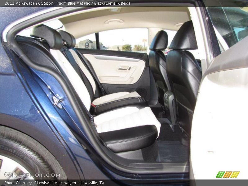 Night Blue Metallic / Black/Cornsilk Beige 2012 Volkswagen CC Sport