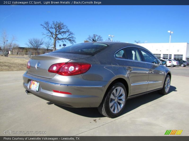 Light Brown Metallic / Black/Cornsilk Beige 2012 Volkswagen CC Sport