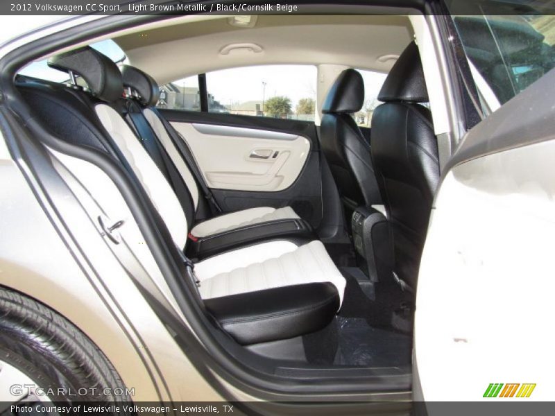 Light Brown Metallic / Black/Cornsilk Beige 2012 Volkswagen CC Sport