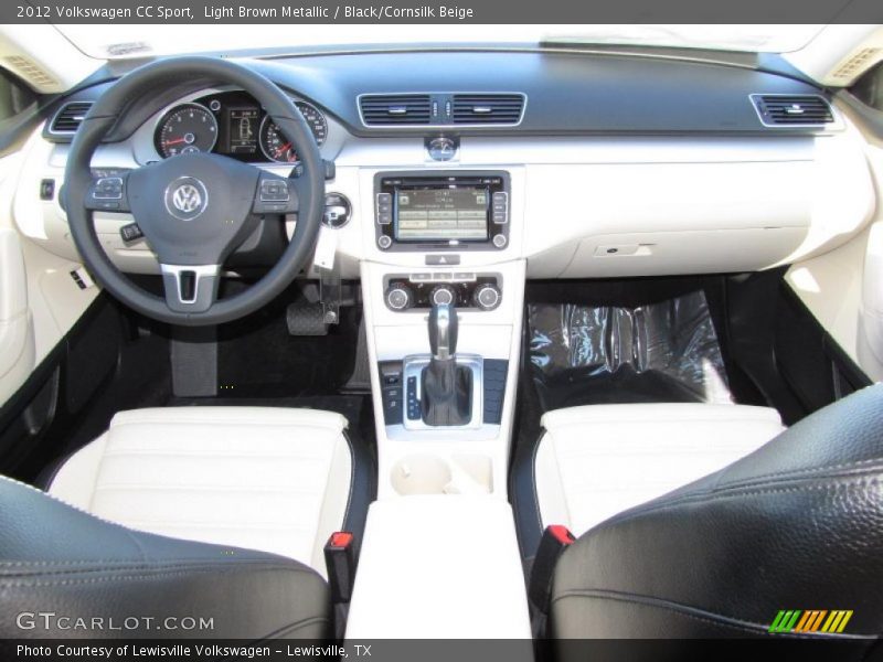 Light Brown Metallic / Black/Cornsilk Beige 2012 Volkswagen CC Sport