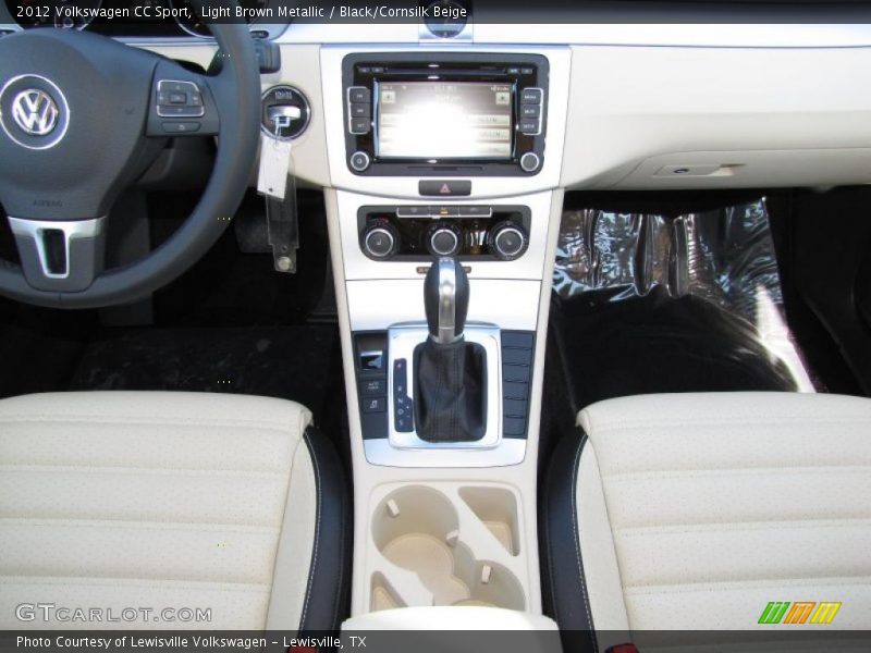 Light Brown Metallic / Black/Cornsilk Beige 2012 Volkswagen CC Sport