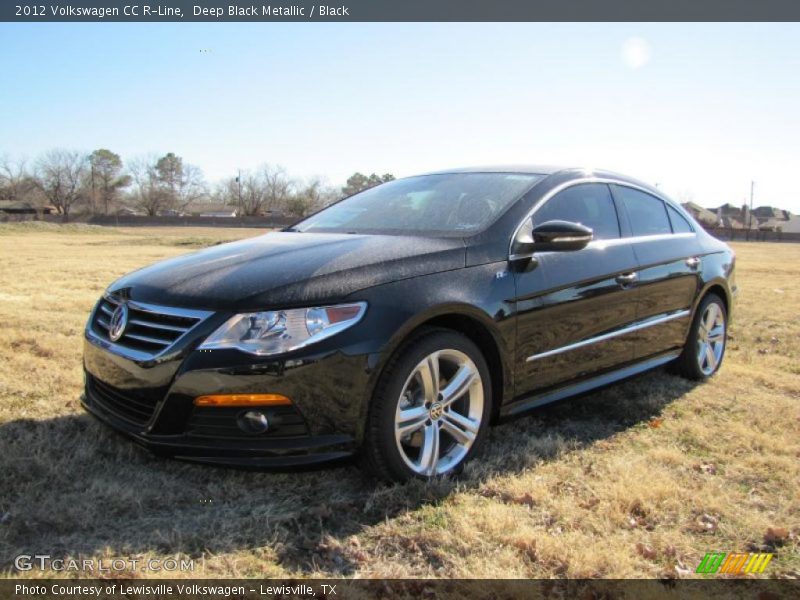 Deep Black Metallic / Black 2012 Volkswagen CC R-Line