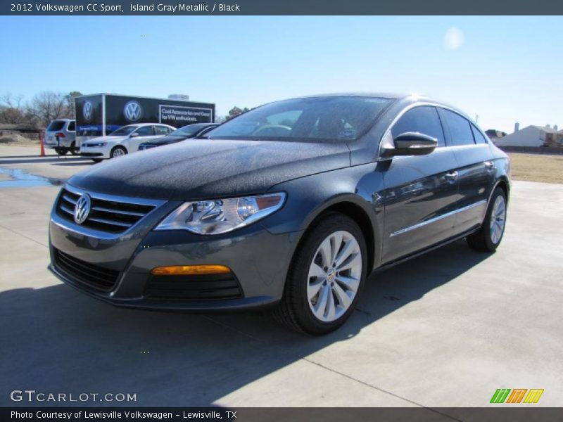 Island Gray Metallic / Black 2012 Volkswagen CC Sport