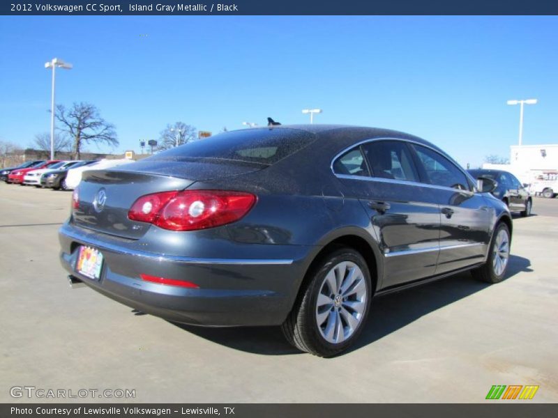 Island Gray Metallic / Black 2012 Volkswagen CC Sport