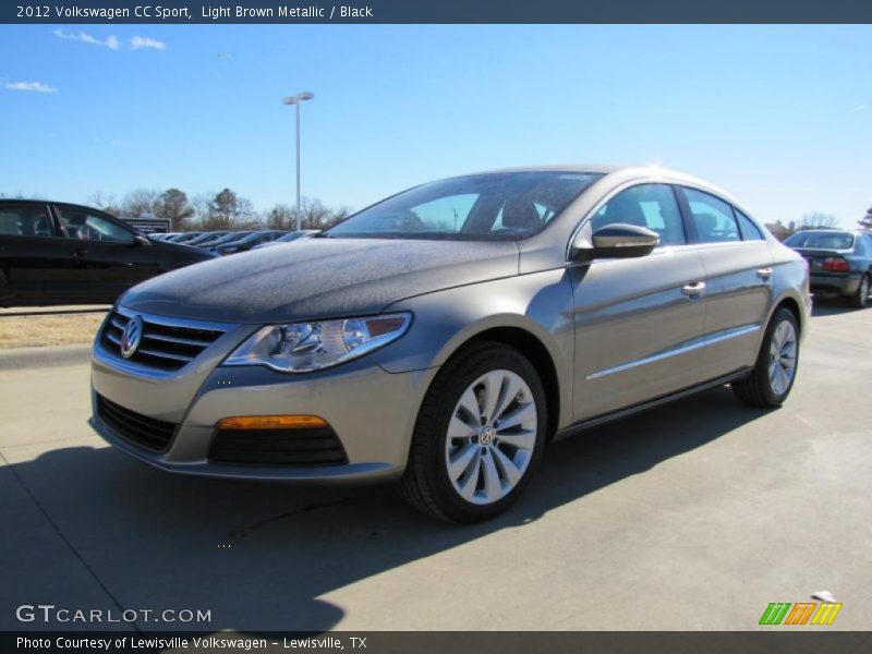 Light Brown Metallic / Black 2012 Volkswagen CC Sport