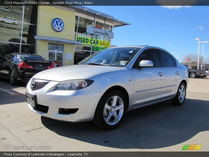 Sunlight Silver Mica / Black 2004 Mazda MAZDA3 i Sedan