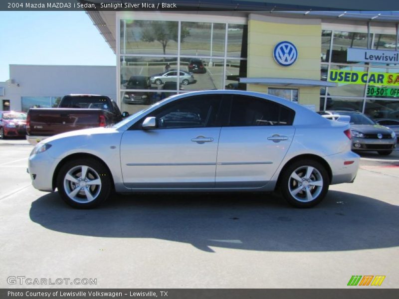 Sunlight Silver Mica / Black 2004 Mazda MAZDA3 i Sedan