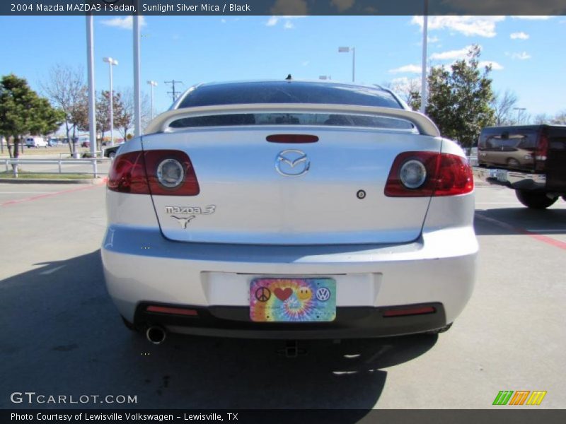 Sunlight Silver Mica / Black 2004 Mazda MAZDA3 i Sedan