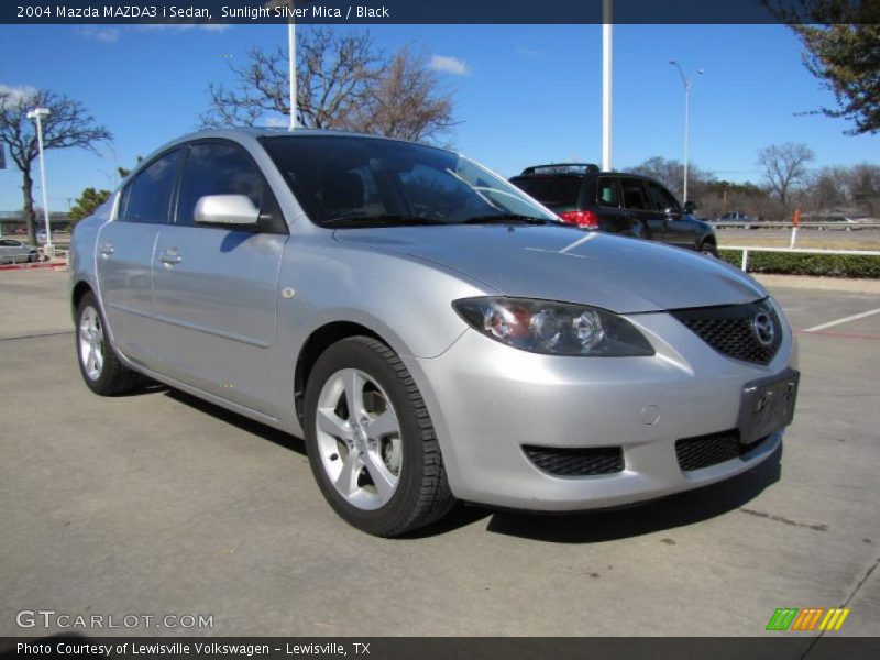 Sunlight Silver Mica / Black 2004 Mazda MAZDA3 i Sedan