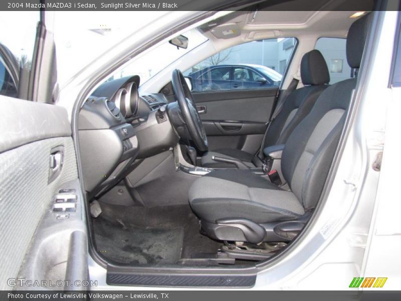 Sunlight Silver Mica / Black 2004 Mazda MAZDA3 i Sedan