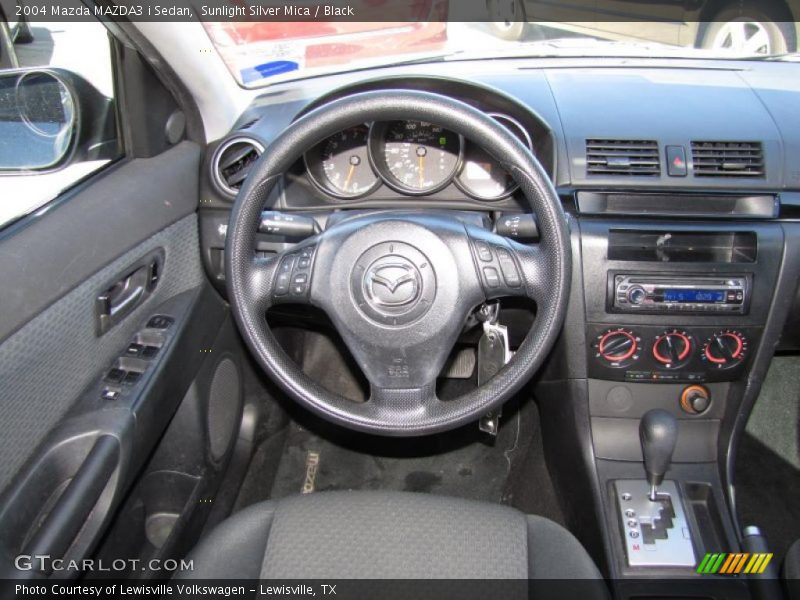 Sunlight Silver Mica / Black 2004 Mazda MAZDA3 i Sedan
