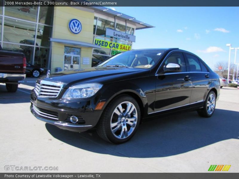 Black / Savanna/Cashmere 2008 Mercedes-Benz C 300 Luxury