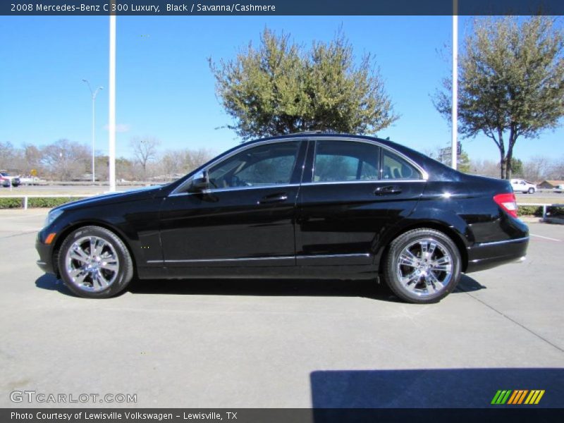 Black / Savanna/Cashmere 2008 Mercedes-Benz C 300 Luxury