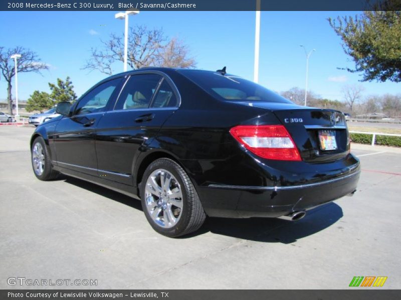 Black / Savanna/Cashmere 2008 Mercedes-Benz C 300 Luxury