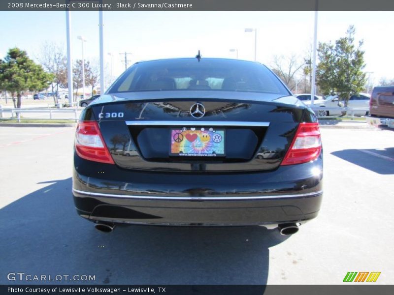 Black / Savanna/Cashmere 2008 Mercedes-Benz C 300 Luxury