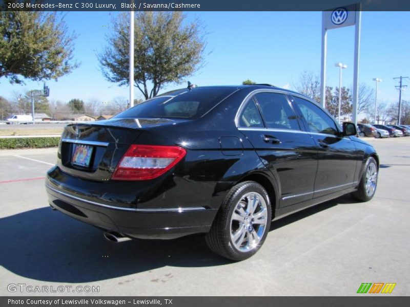Black / Savanna/Cashmere 2008 Mercedes-Benz C 300 Luxury
