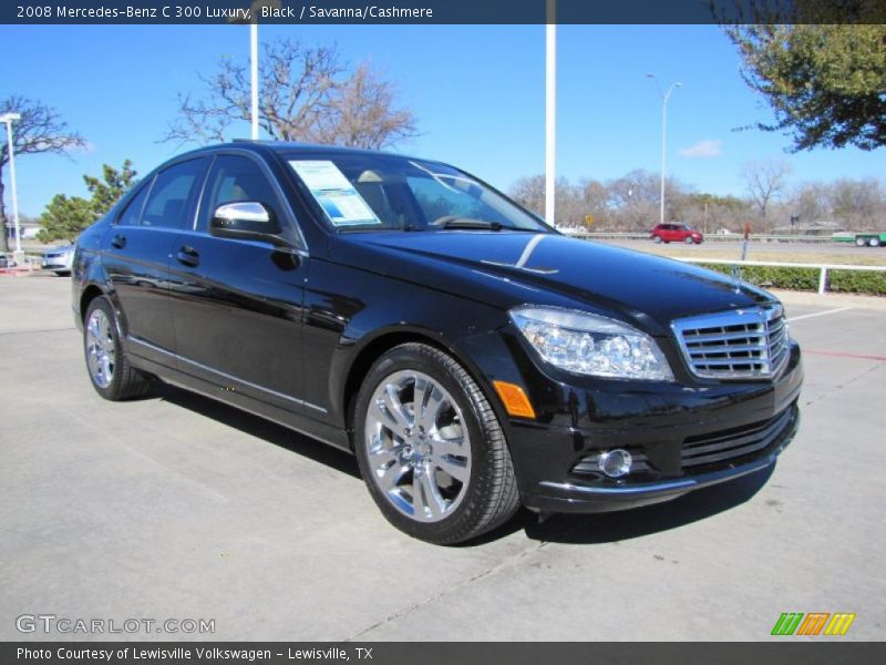Black / Savanna/Cashmere 2008 Mercedes-Benz C 300 Luxury