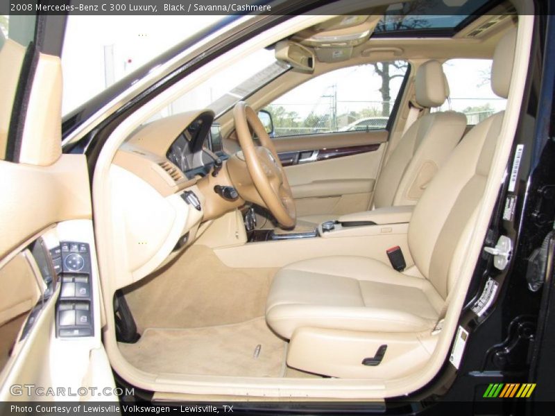 Black / Savanna/Cashmere 2008 Mercedes-Benz C 300 Luxury