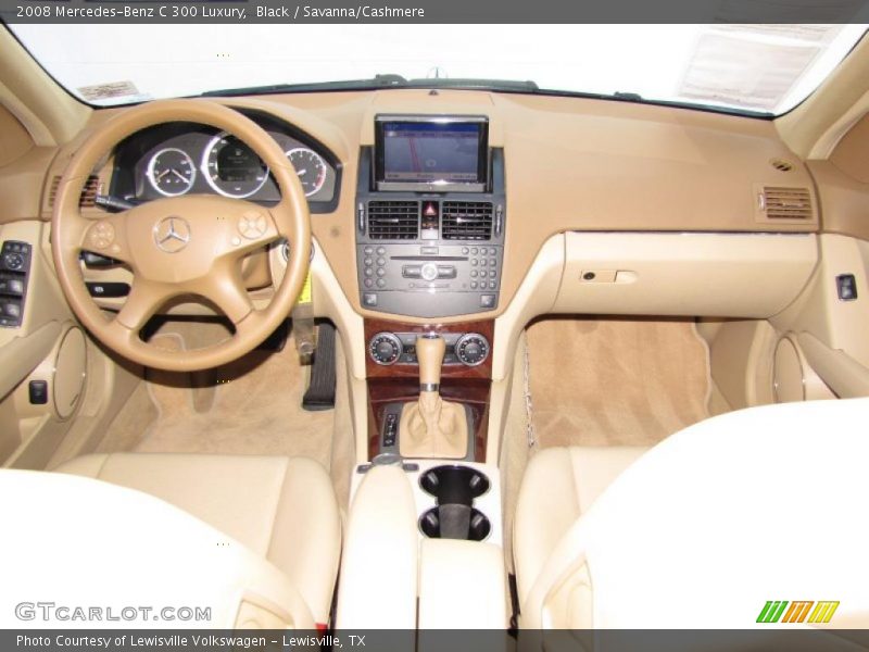 Black / Savanna/Cashmere 2008 Mercedes-Benz C 300 Luxury
