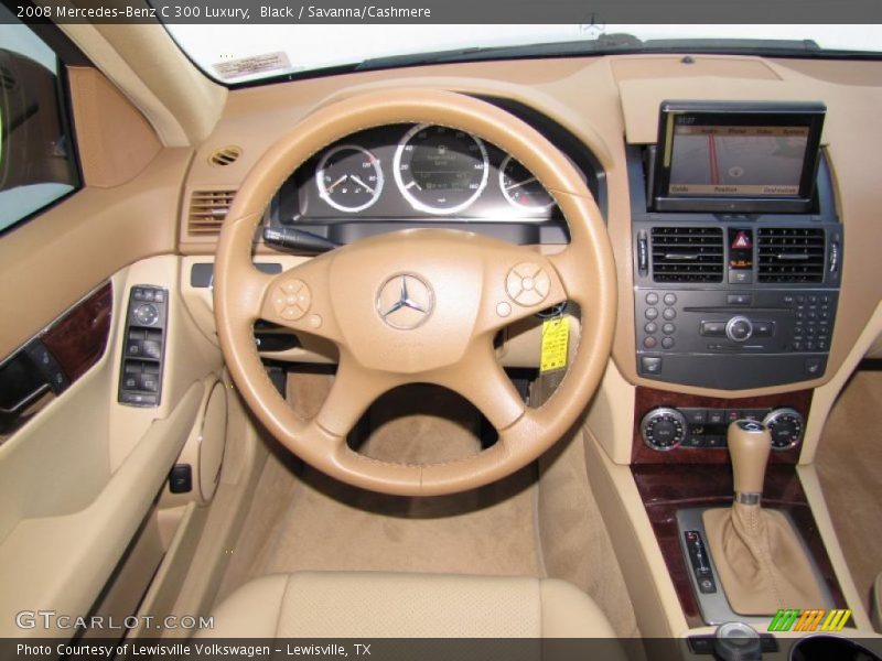 Black / Savanna/Cashmere 2008 Mercedes-Benz C 300 Luxury
