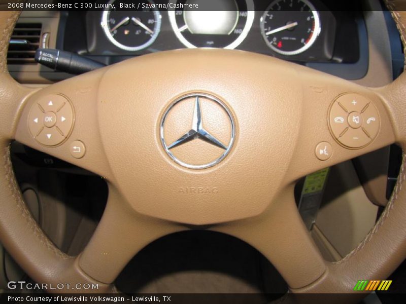 Black / Savanna/Cashmere 2008 Mercedes-Benz C 300 Luxury