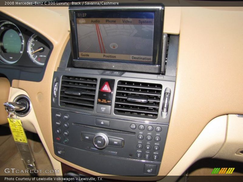 Black / Savanna/Cashmere 2008 Mercedes-Benz C 300 Luxury