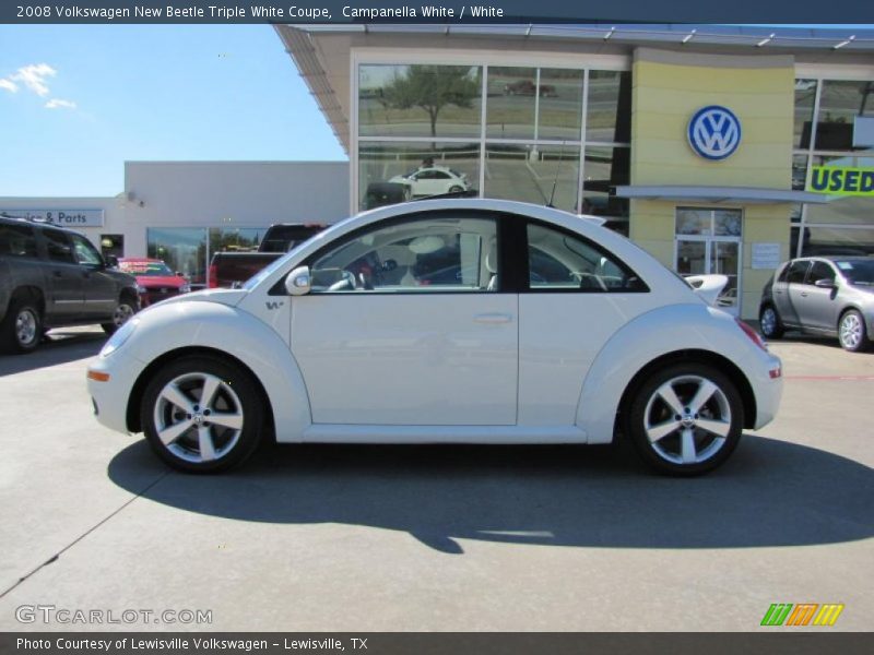 Campanella White / White 2008 Volkswagen New Beetle Triple White Coupe