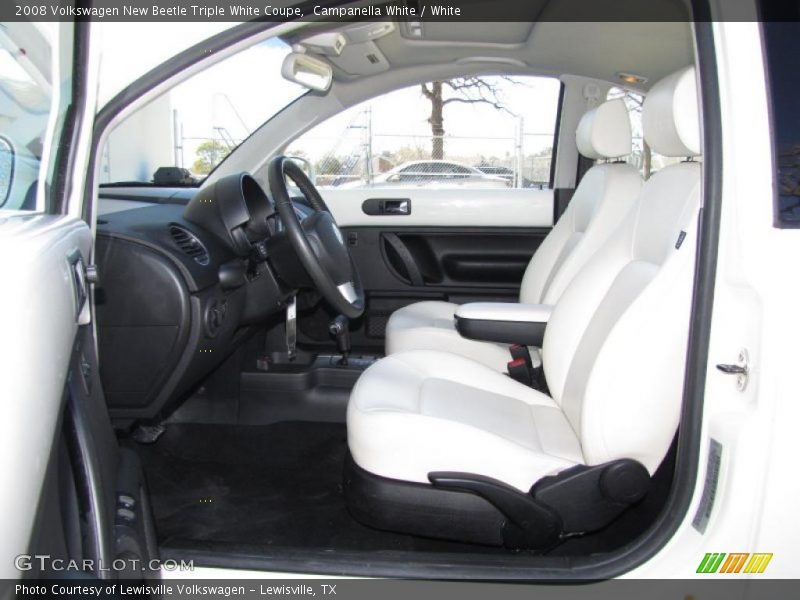  2008 New Beetle Triple White Coupe White Interior