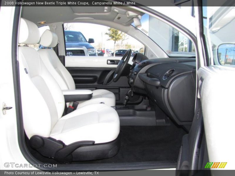  2008 New Beetle Triple White Coupe White Interior