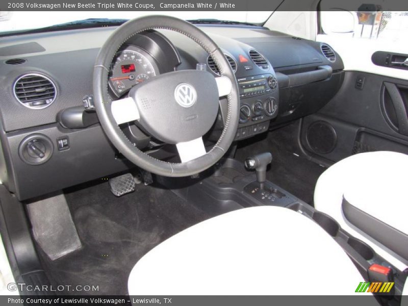 Campanella White / White 2008 Volkswagen New Beetle Triple White Coupe