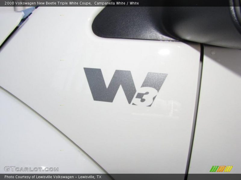 2008 New Beetle Triple White Coupe Logo