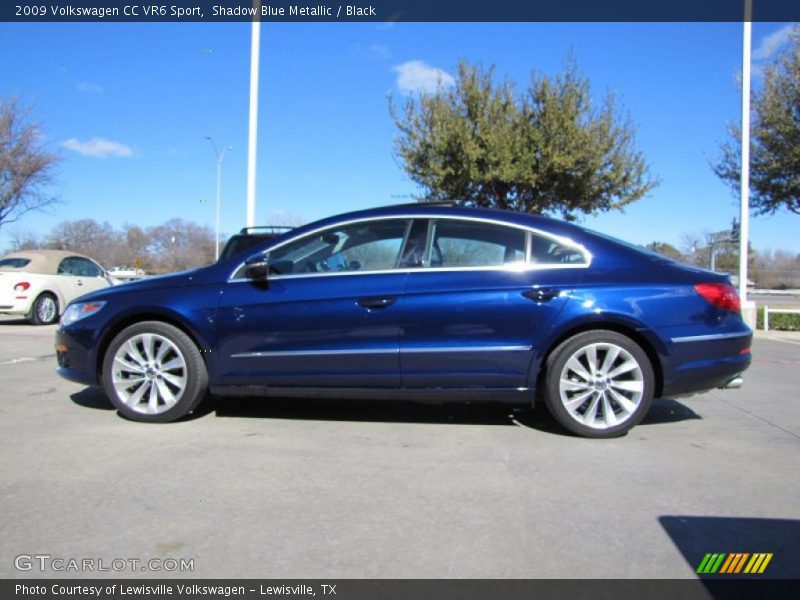 Shadow Blue Metallic / Black 2009 Volkswagen CC VR6 Sport