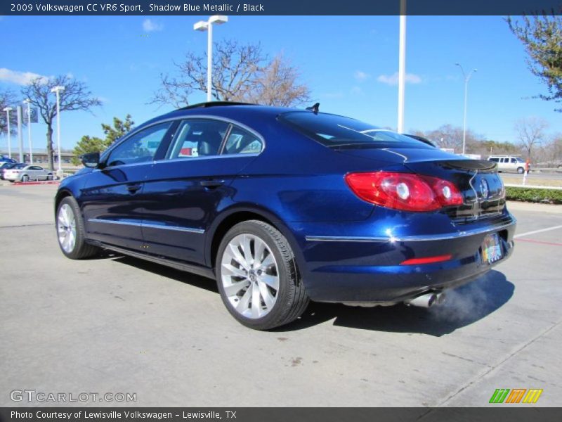 Shadow Blue Metallic / Black 2009 Volkswagen CC VR6 Sport