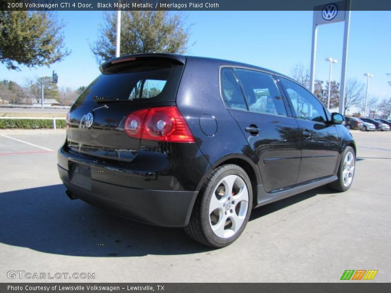 Black Magic Metallic / Interlagos Plaid Cloth 2008 Volkswagen GTI 4 Door