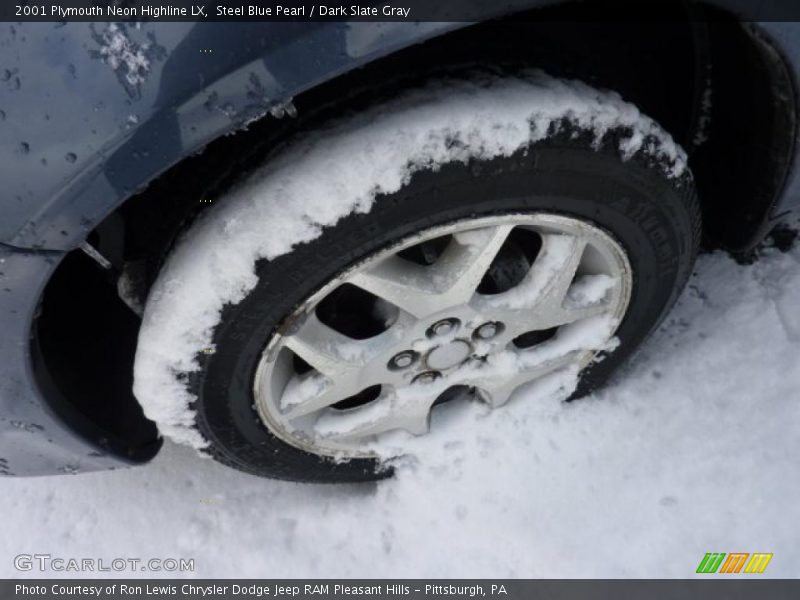 Steel Blue Pearl / Dark Slate Gray 2001 Plymouth Neon Highline LX