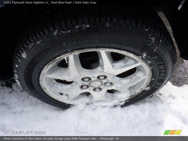 Steel Blue Pearl / Dark Slate Gray 2001 Plymouth Neon Highline LX
