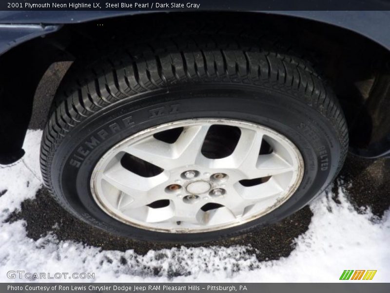 Steel Blue Pearl / Dark Slate Gray 2001 Plymouth Neon Highline LX