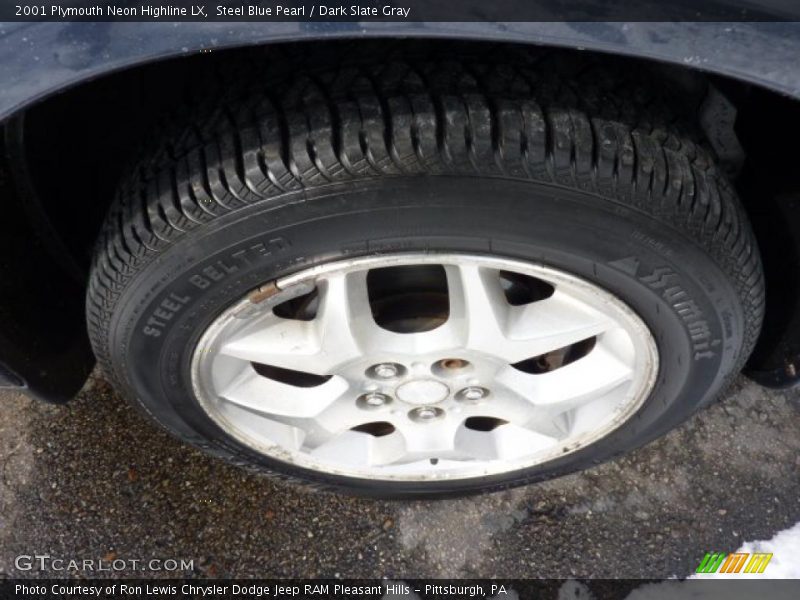Steel Blue Pearl / Dark Slate Gray 2001 Plymouth Neon Highline LX