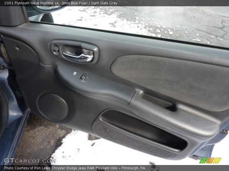 Steel Blue Pearl / Dark Slate Gray 2001 Plymouth Neon Highline LX