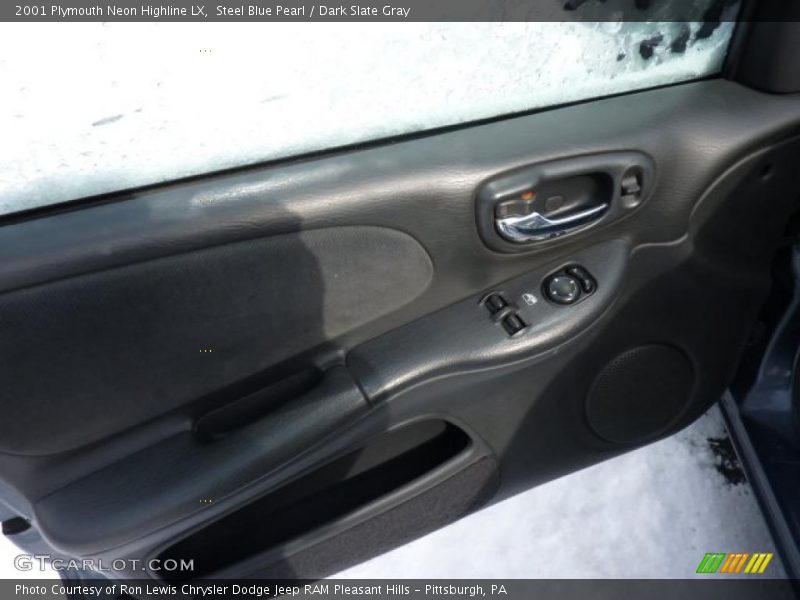 Steel Blue Pearl / Dark Slate Gray 2001 Plymouth Neon Highline LX