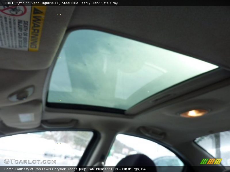 Steel Blue Pearl / Dark Slate Gray 2001 Plymouth Neon Highline LX