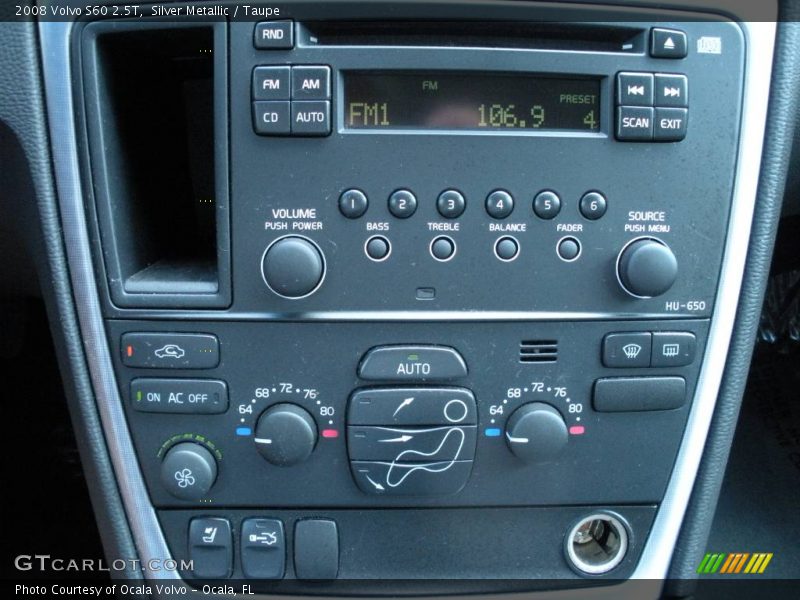 Silver Metallic / Taupe 2008 Volvo S60 2.5T