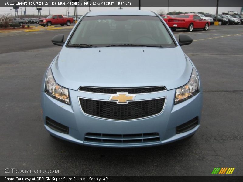 Ice Blue Metallic / Jet Black/Medium Titanium 2011 Chevrolet Cruze LS
