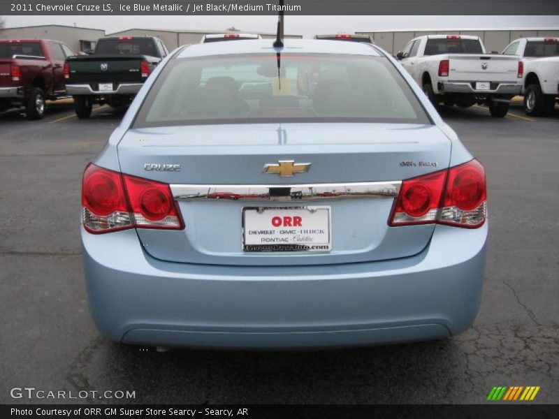 Ice Blue Metallic / Jet Black/Medium Titanium 2011 Chevrolet Cruze LS