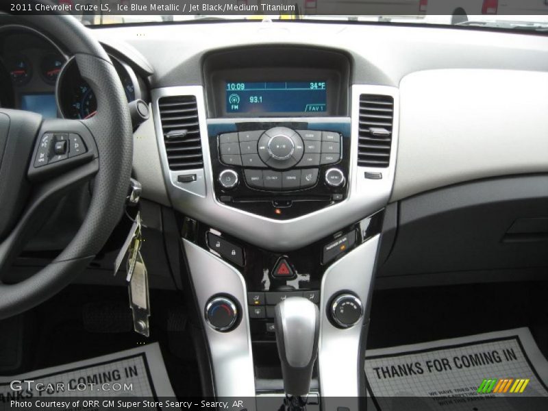 Ice Blue Metallic / Jet Black/Medium Titanium 2011 Chevrolet Cruze LS