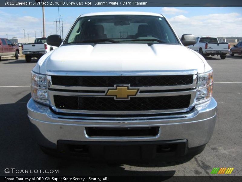 Summit White / Dark Titanium 2011 Chevrolet Silverado 2500HD Crew Cab 4x4